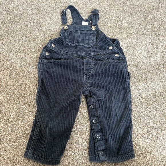 Baby Gap Kids Corduroy Overalls Blue Size 24-30 m - Picture 1 of 8
